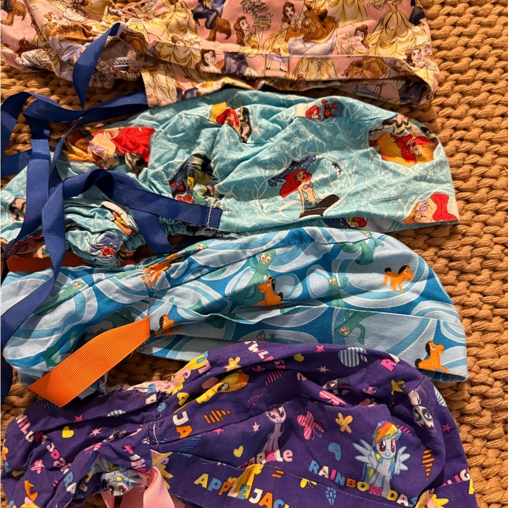 Colorful Disney Character Scrub Caps